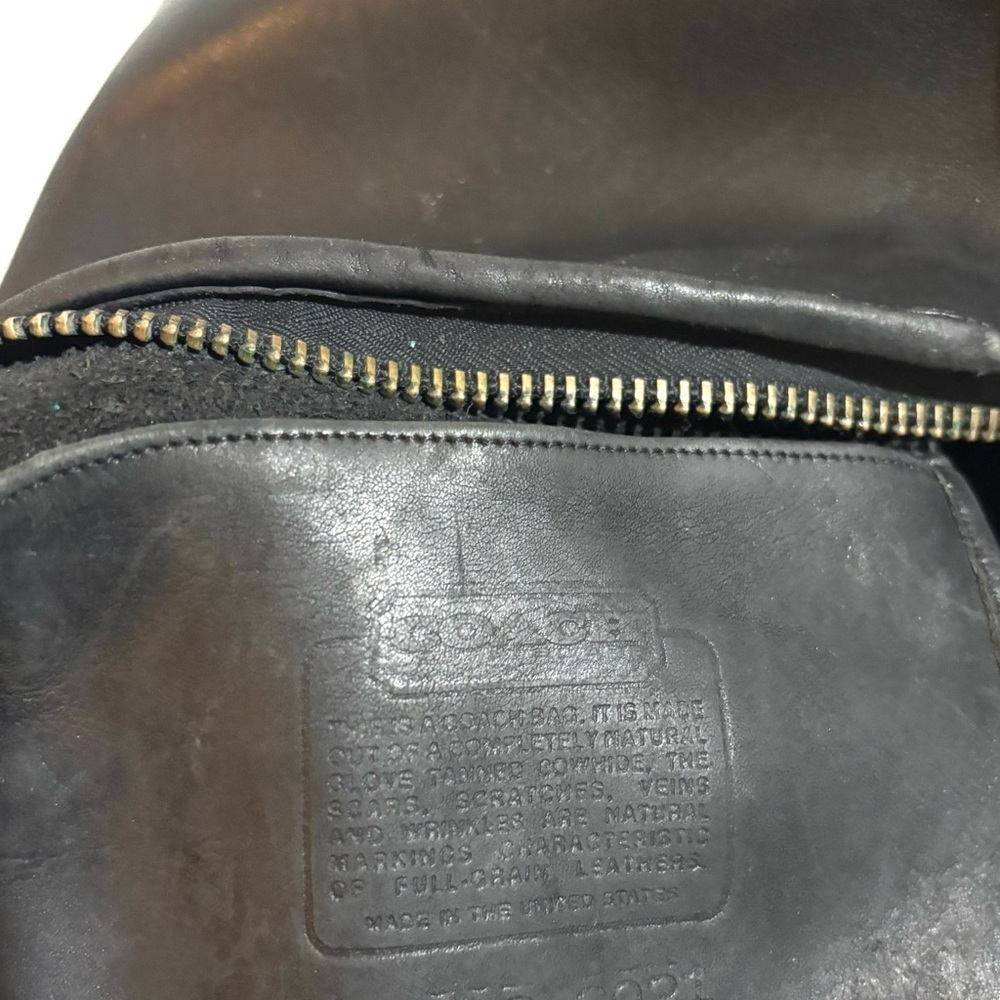 Coach vintage Black Leather bucket crossbody Bag - Picture 7 of 9